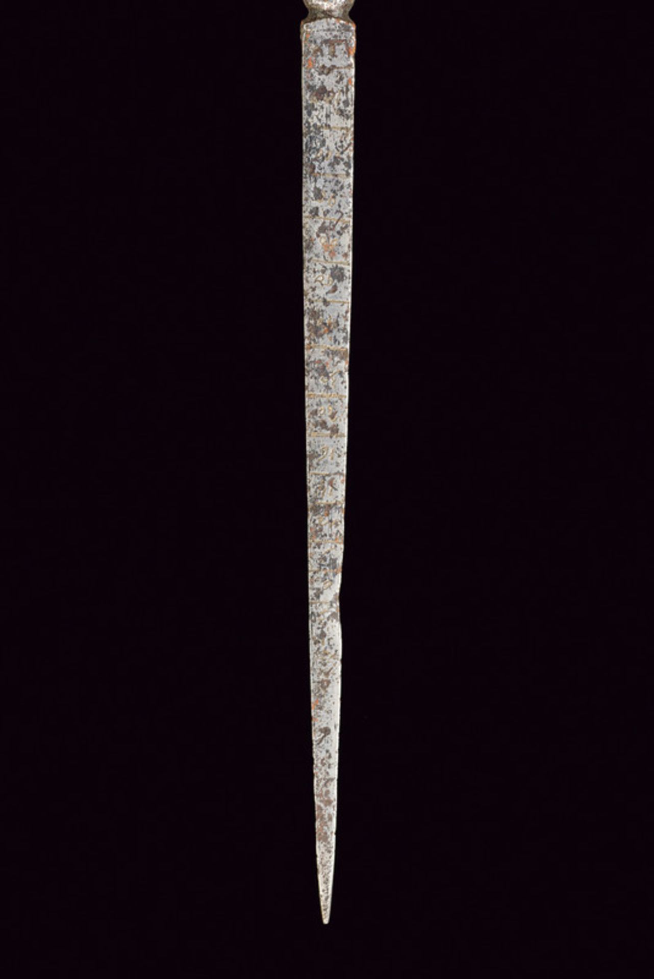 A stiletto dating: 17th Century provenance: Italy Straight blade, of triangular section, featuring - Image 3 of 4