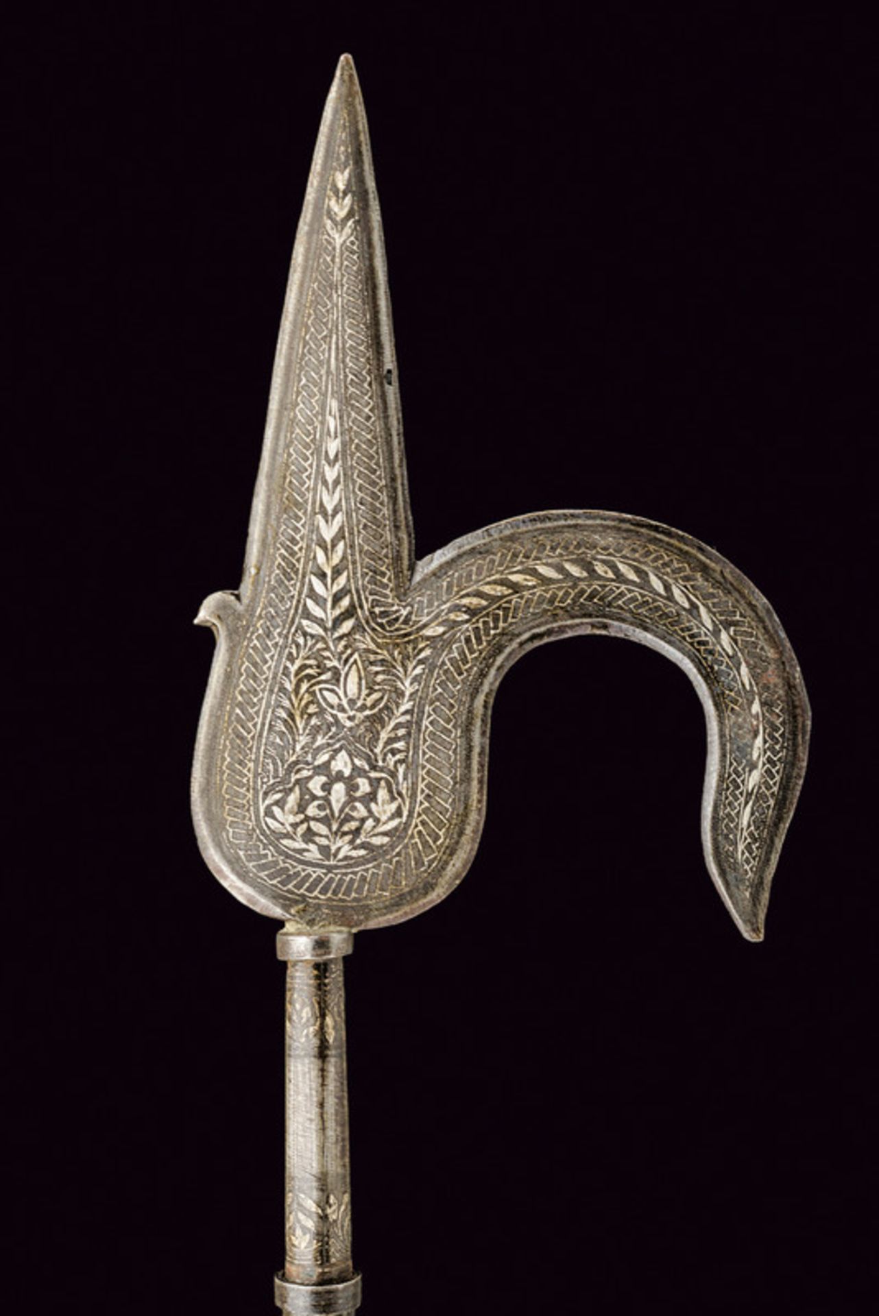 A small ankus dating: 19th Century provenance: India Made of iron, cusp provided with a big, - Image 2 of 3