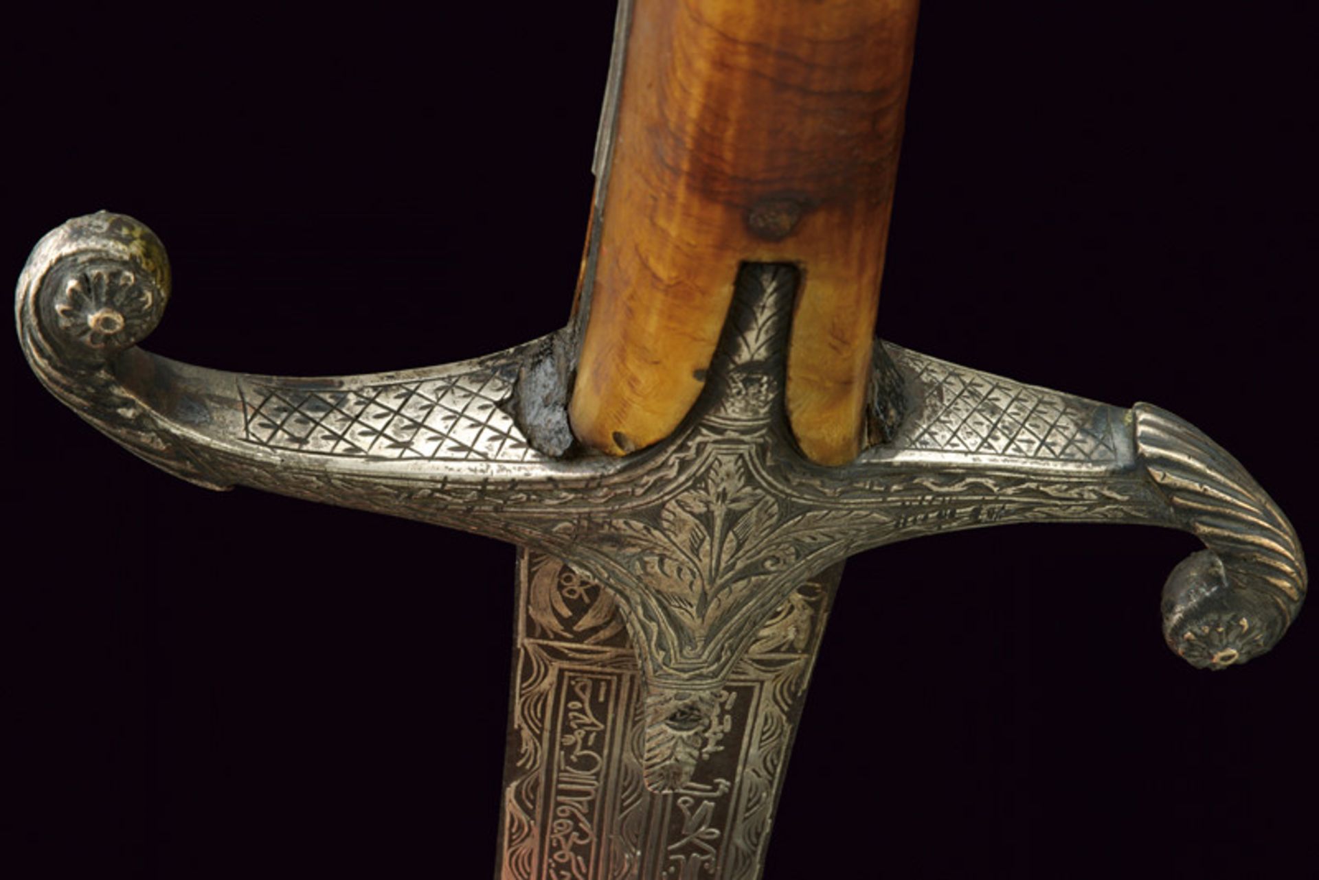 A kilij dating: first quarter of the 19th Century provenance: Turkey Curved, single-edged blade of - Image 3 of 8