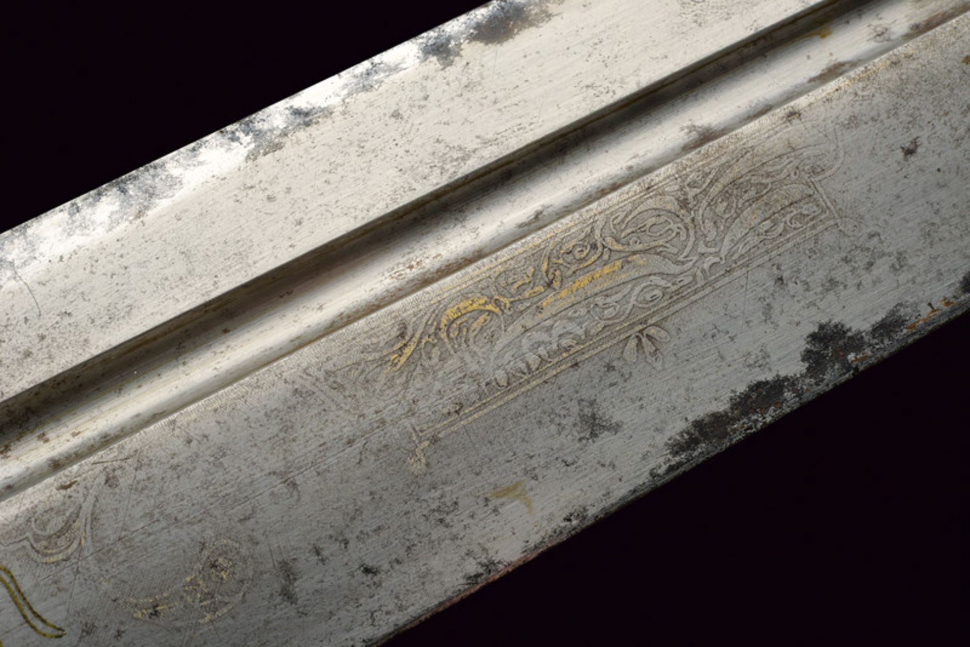 A qama dating: 19th Century provenance: Caucasia Wide, straight, double-edged blade (some pitting), - Image 3 of 5