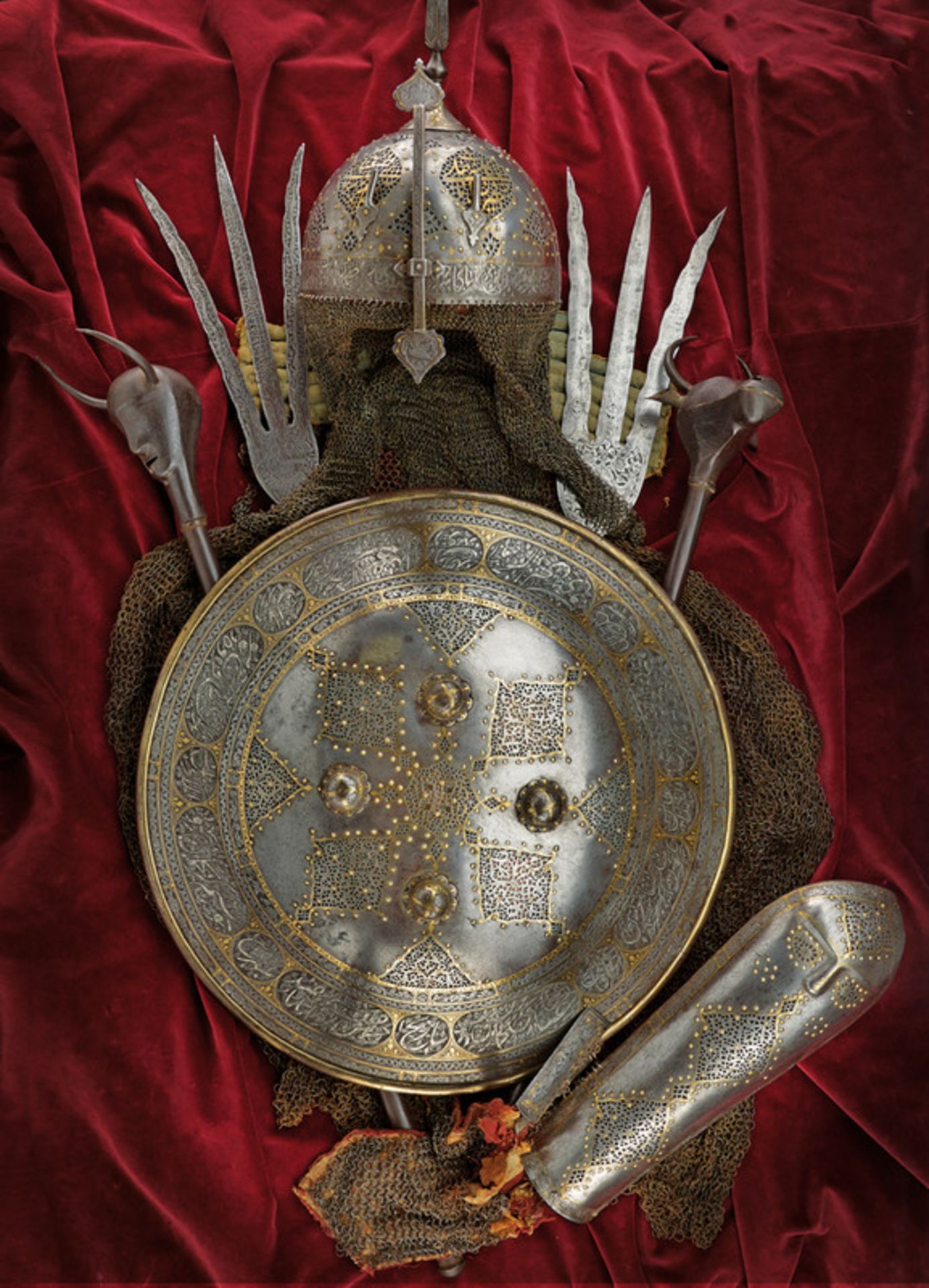 A rare and beautiful set from the property of a high ranked warrior dating: mid-19th Century