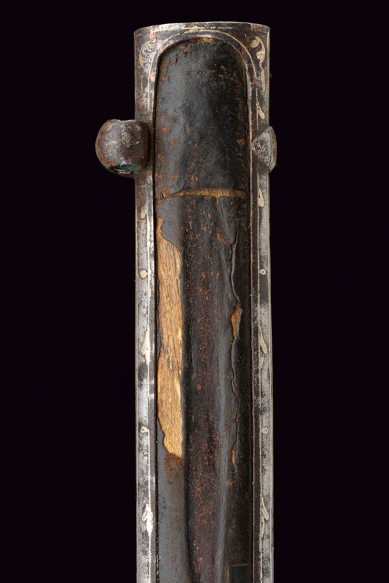 A beautiful kindjal dating: 19th Century provenance: Caucasia Straight, double-edged blade with - Image 6 of 7