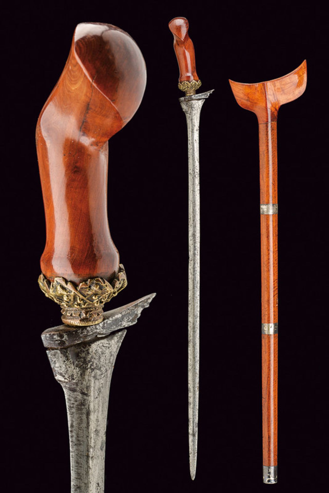 A execution kris dating: circa 1900 provenance: Giava Long, double-edged blade of lenticular