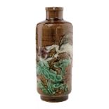 A rouleau shaped porcelain snuff bottle dating: late 19th Century provenance: China Finely decorated