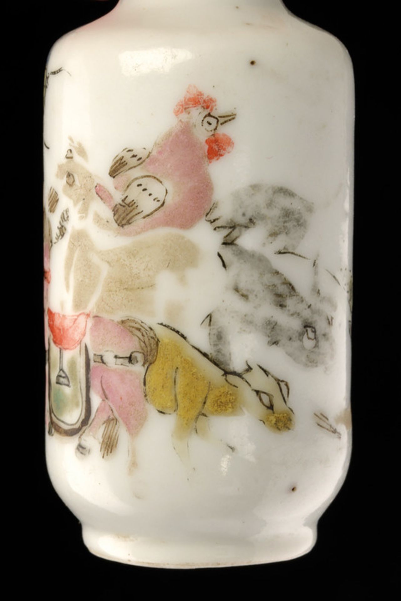 A very rare rouleau porcelain snuff bottle Daoguang marked and of the period dating: Daoguang ( - Image 3 of 3