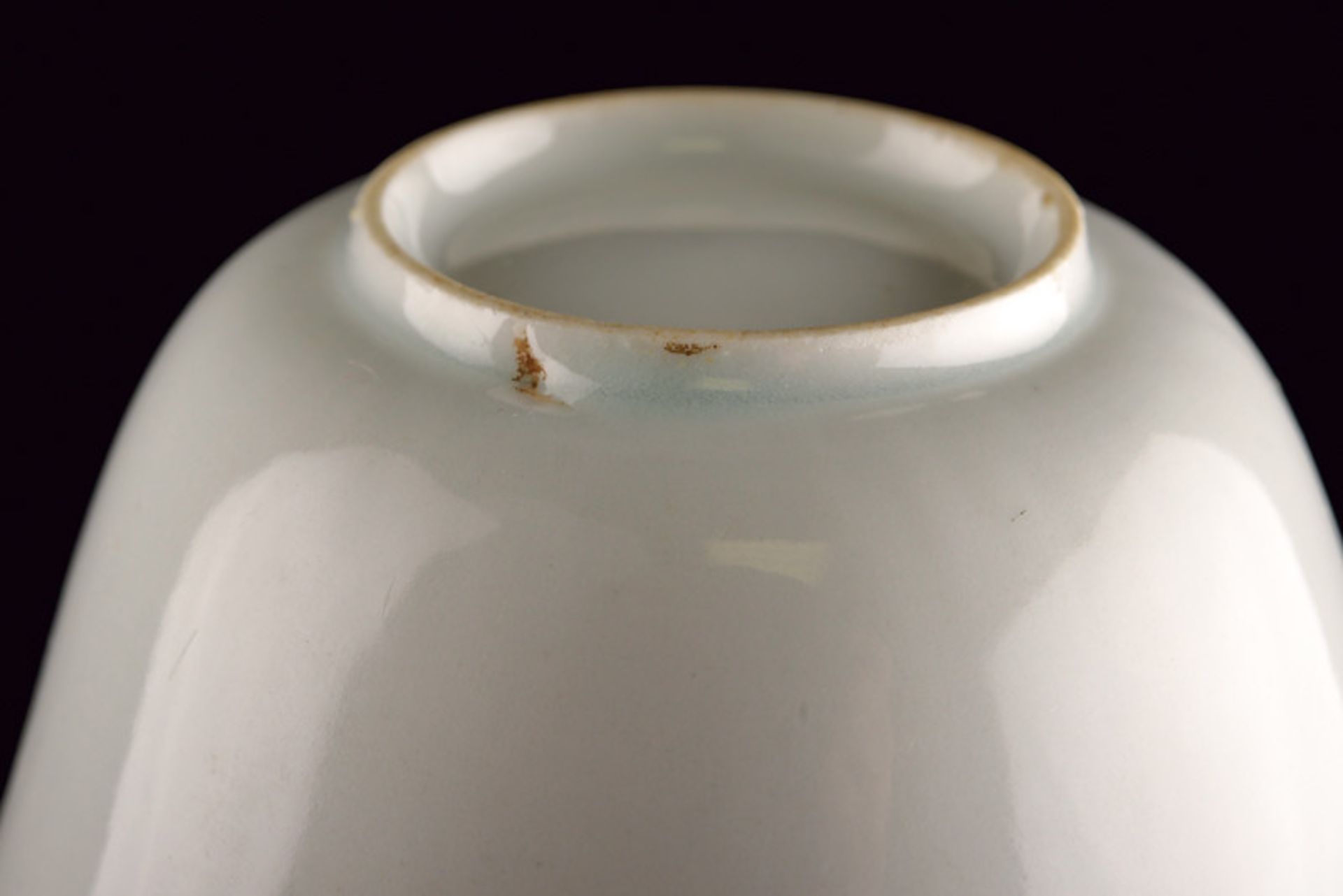 An exceptional pair of blanc-de-Chine porcelain cups with secret decoration dating: Shunzhi (1644- - Image 3 of 5