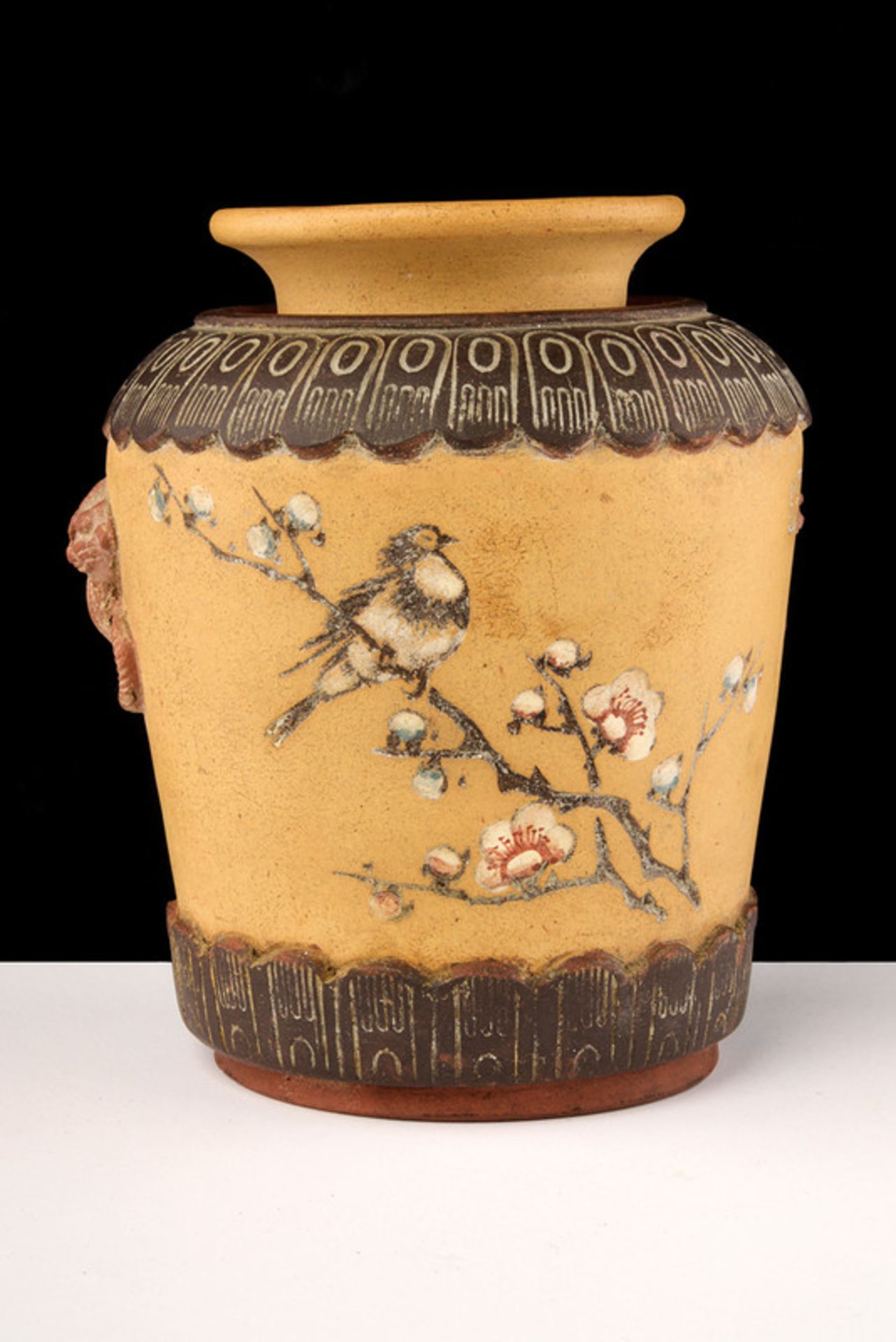 A rare painted Yixing vase with inscriptions and mark dating: Republic (1912-1949) provenance: China
