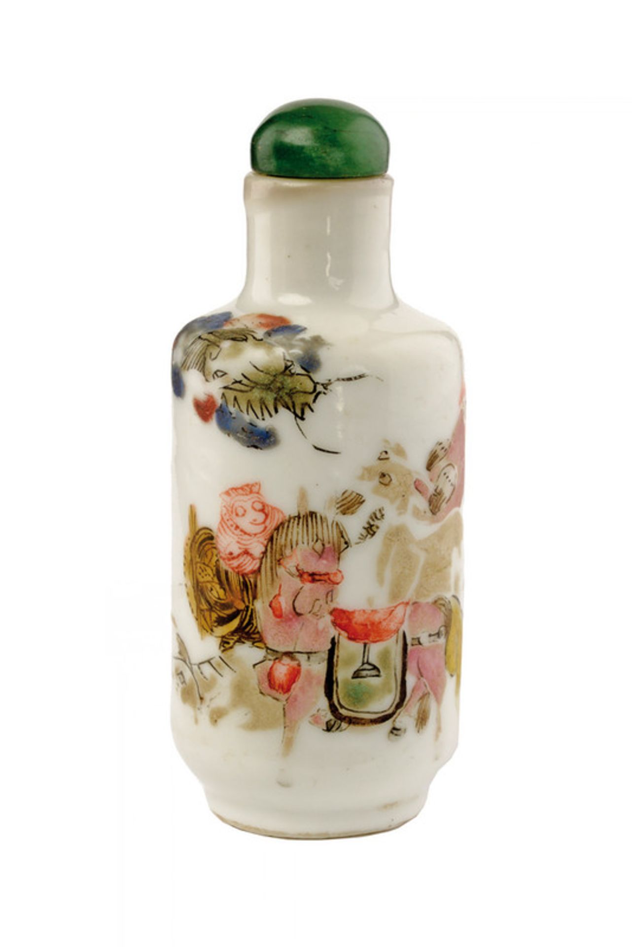 A very rare rouleau porcelain snuff bottle Daoguang marked and of the period dating: Daoguang (