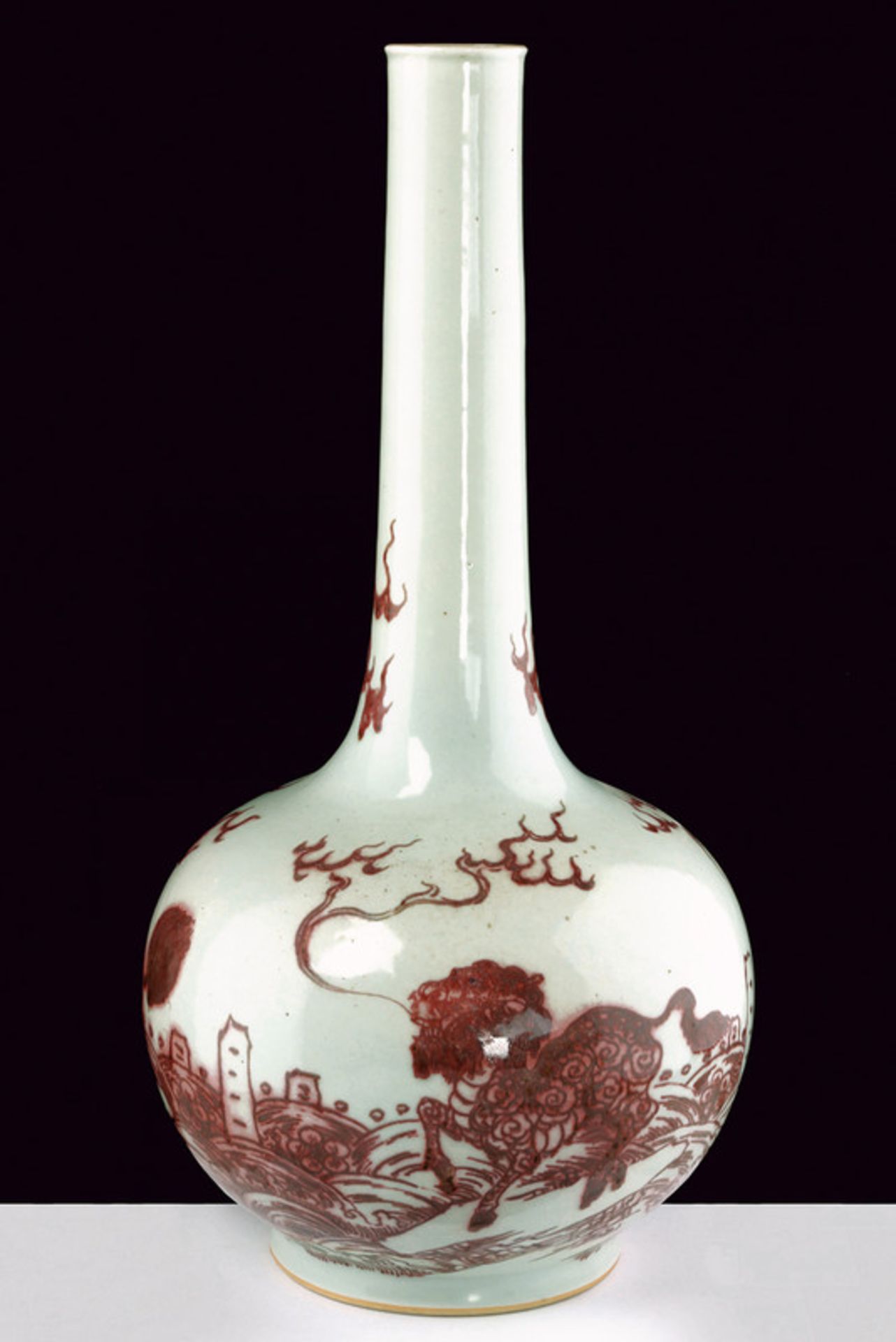 A fine and rare porcelain vase dating: 19th Century provenance: China Of very elegant shape, with