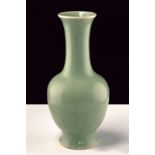 A celadon glazed porcelain baluster vase dating: late 19th Century provenance: China Globular