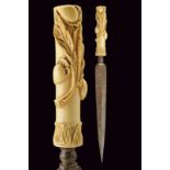 A composite hunting dagger, dating: 19th Century, provenance: Italy, dating: 19th Century,