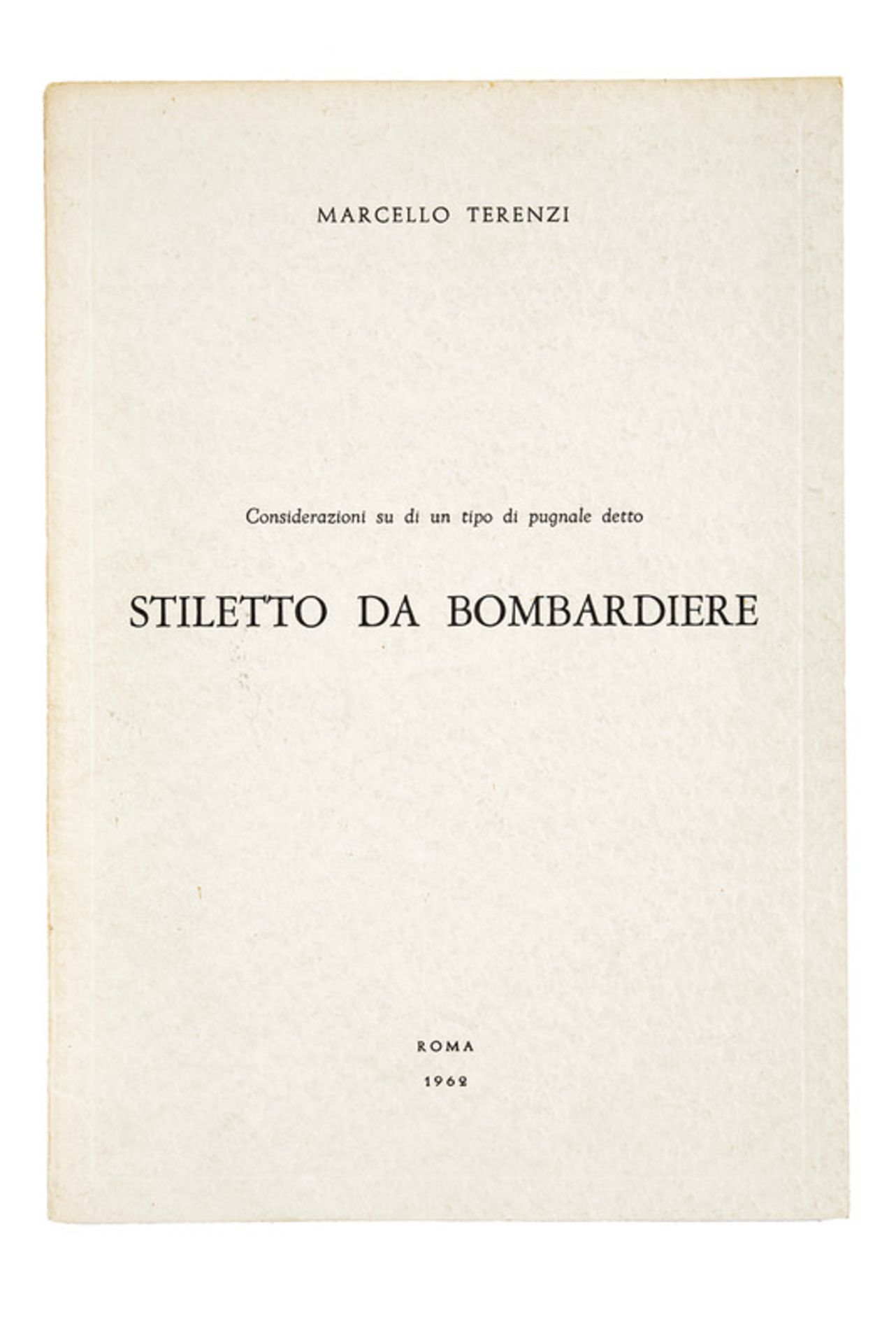 Terenzi, Marcello, dating: third quarter of the 20th Century, provenance: Rome, dating: third