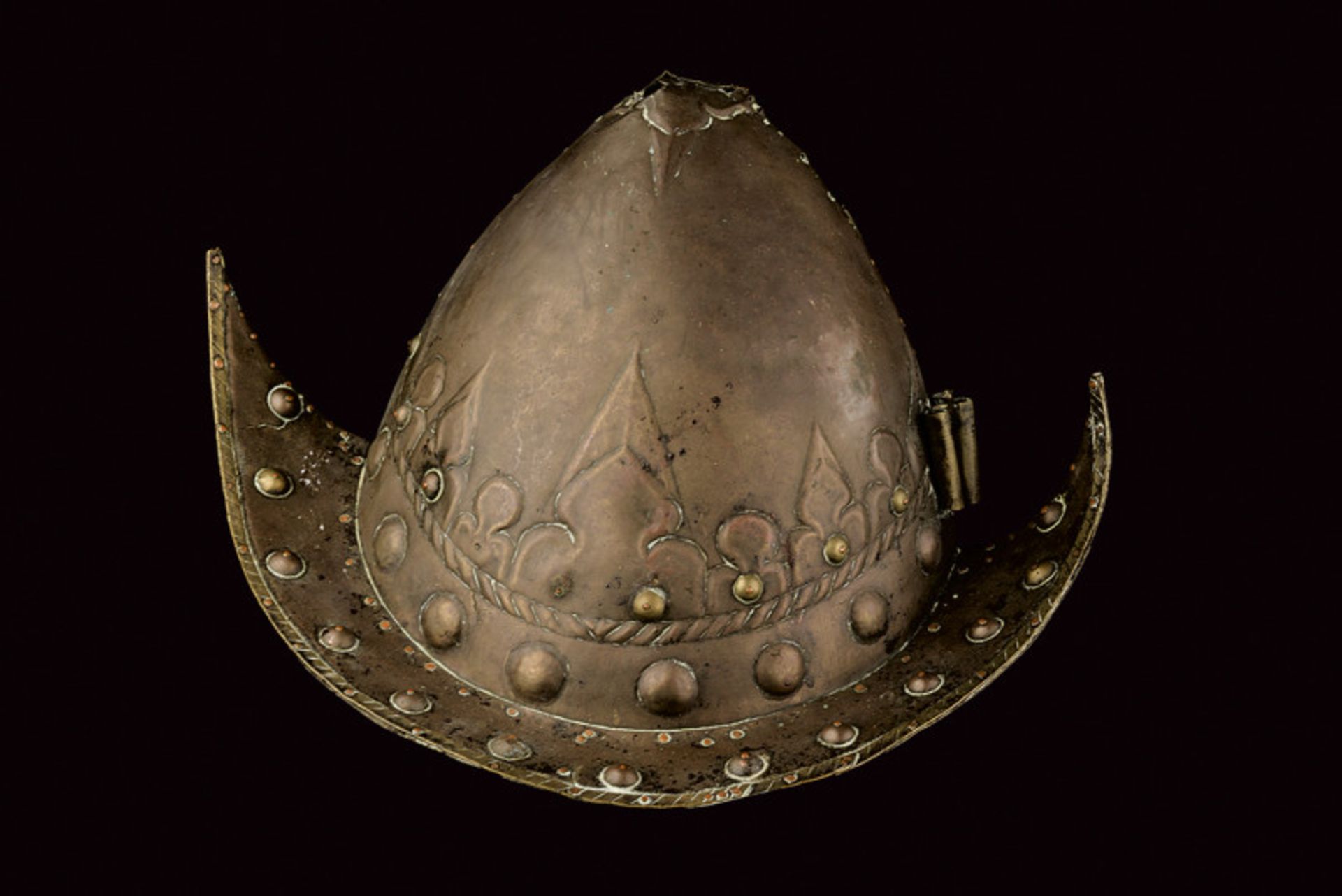 A rare Moro helmet, dating: 19th Century, provenance: The Philippines, dating: 19th Century,