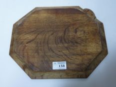 Yorkshire Oak - Robert 'Mouseman' Thompson breadboard L30cm