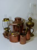 Copper milk churn H35cm, Victorian copper kettle,