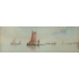 'On the Thames', watercolour by Garman Morris (British fl.