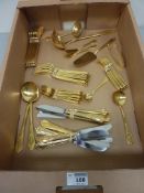 Canteen of Solingen Rostfrei gold-plated cutlery - 12 place settings