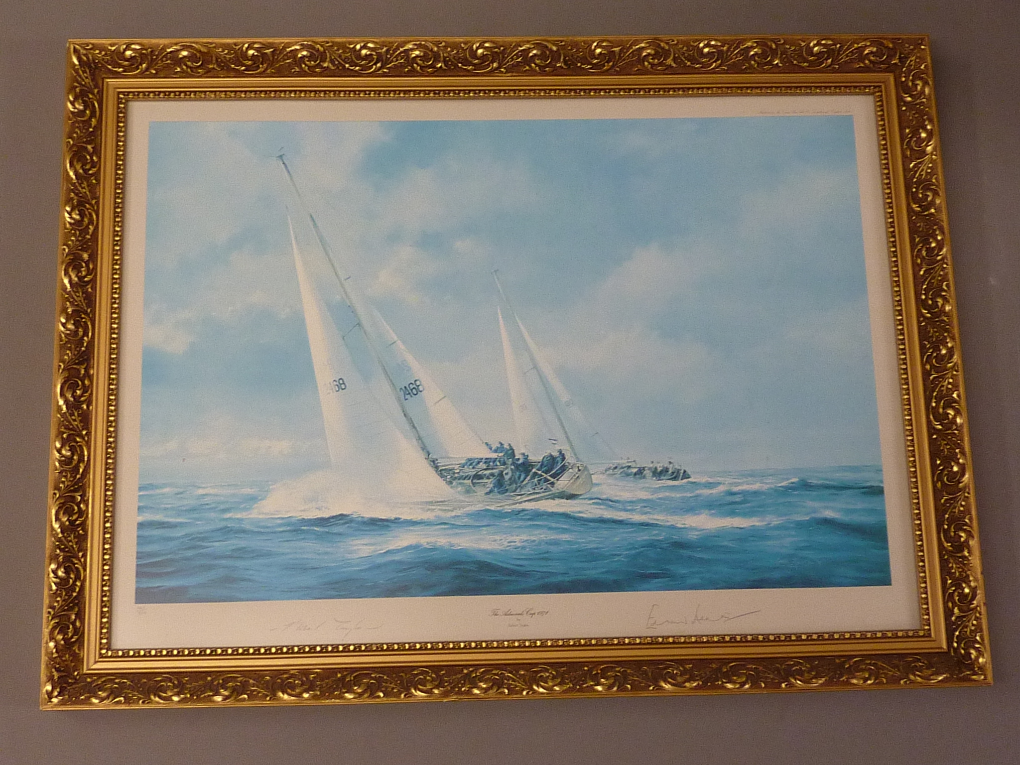 'The Admiral's Cup 1971' & 'Running Down to Hobart', pair Robert Taylor limited edition prints pub. - Image 2 of 2