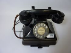 Vintage rotary dial telephone