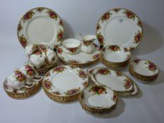 Royal Albert 'Old Country Roses' dinner and teaware - six place settings