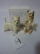 Royal Copenhagen Highland Terrier (boxed) and a Royal Doulton model of the same breed (2)