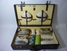 Vintage Brexton picnic set in fitted case