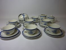 Spode 'Blue Clipper' teaware