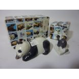 Royal Copenhagen 'Panda Bear Sleeping' and 'Mouse on Sugar' (boxed) (2)