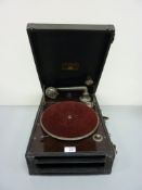 Columbia Grafonola portable wind-up gramophone