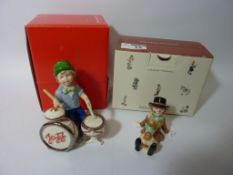 Royal Copenhagen figure 'Clown with Dog' and a Bing and Grondahl figure 'Martin' (boxed) (2)