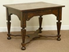 19th century Dutch walnut centre table,