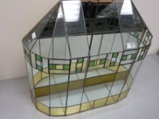 Leaded glass atrium/terranium H53cm L59cm