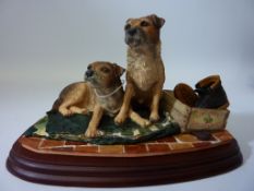 Border Fine Arts Studio sculpture 'The Border Terrier Collection - Eager to Go' (boxed)