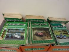 Collection of vintage motorsport magazines in three boxes - late 1960s - 80s