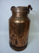 Copper milk churn H55cm