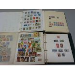 Victorian and later used and mint Australian and New Zeland stamps in four albums