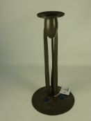 Archibald Knox for Liberty pewter candlestick, impressed marks 'English Pewter made by Liberty & Co.