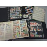 British and world stamps in two green stock albums and two stock books (4)