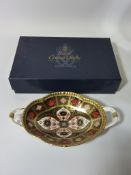 Royal Crown Derby twin handled dish, pattern no.