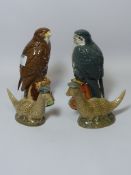 Beswick whisky decanters -  Buzzard,