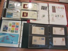 GB and world First Day Covers c1971-1987 in four albums
