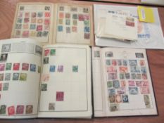 The Rowland Hill Postage Stamp album and other albums of world stamps etc