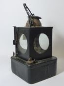Early 20th century BR(E) Welch Patent railway lamp Rd. No.