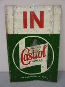 Advertising - Original Castrol Motor Oil sign 69cm x 45.