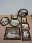 Eight framed Frank Meadow Sutcliffe photographic prints H33.