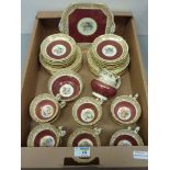 Hammersley tea service decorated with floral sprays - 12 place setttings - in one box  Condition