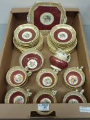 Hammersley tea service decorated with floral sprays - 12 place setttings - in one box  Condition