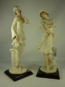 Two Giuseppe Armani figures H43cm