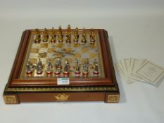 Franklin Mint 'Battle of Waterloo' chess set