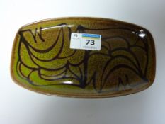 1970s Poole 'Aegean' pin tray by Diana Davis L17.